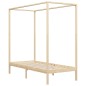 vidaXL Estructura de cama con dosel madera maciza de pino 100x200 cm vidaXL Estructura de cama con dosel madera maciza de pino 100x200 cm