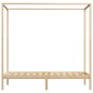 vidaXL Estructura de cama con dosel madera maciza de pino 100x200 cm vidaXL Estructura de cama con dosel madera maciza de pino 100x200 cm