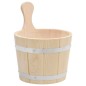 vidaXL Set de cubeta y cucharón para sauna madera maciza de pino vidaXL Set de cubeta y cucharón para sauna madera maciza de pino