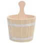 vidaXL Set de cubeta y cucharón para sauna madera maciza de pino vidaXL Set de cubeta y cucharón para sauna madera maciza de pino