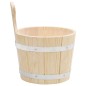 vidaXL Set de cubeta y cucharón para sauna madera maciza de pino vidaXL Set de cubeta y cucharón para sauna madera maciza de pino