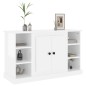 vidaXL Aparador de madera contrachapada blanco brillante 100x35,5x60cm vidaXL Aparador de madera contrachapada blanco brillante 100x35,5x60cm