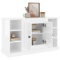 vidaXL Aparador de madera contrachapada blanco brillante 100x35,5x60cm vidaXL Aparador de madera contrachapada blanco brillante 100x35,5x60cm