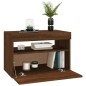 vidaXL Mueble de TV con luces LED color roble ahumado 60x35x40 cm vidaXL Mueble de TV con luces LED color roble ahumado 60x35x40 cm