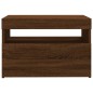 vidaXL Mueble de TV con luces LED color roble ahumado 60x35x40 cm vidaXL Mueble de TV con luces LED color roble ahumado 60x35x40 cm