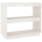 vidaXL Estantería de madera maciza de pino blanco 80x35x71 cm vidaXL Estantería de madera maciza de pino blanco 80x35x71 cm