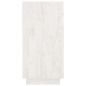 vidaXL Estantería de madera maciza de pino blanco 80x35x71 cm vidaXL Estantería de madera maciza de pino blanco 80x35x71 cm