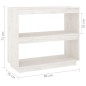 vidaXL Estantería de madera maciza de pino blanco 80x35x71 cm vidaXL Estantería de madera maciza de pino blanco 80x35x71 cm