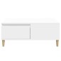 vidaXL Mesa de centro madera contrachapada blanco 90x50x36,5 cm vidaXL Mesa de centro madera contrachapada blanco 90x50x36,5 cm