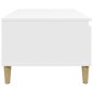 vidaXL Mesa de centro madera contrachapada blanco 90x50x36,5 cm vidaXL Mesa de centro madera contrachapada blanco 90x50x36,5 cm