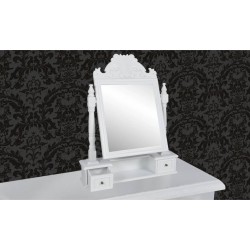vidaXL Tocador con espejo abatible rectangular de MDF 