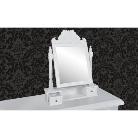vidaXL Tocador con espejo abatible rectangular de MDF 