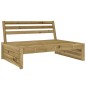 vidaXL Sofá central madera de pino impregnada 120x80 cm