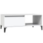 vidaXL Mesa de centro madera contrachapada blanco 90x50x36,5 cm vidaXL Mesa de centro madera contrachapada blanco 90x50x36,5 cm