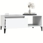 vidaXL Mesa de centro madera contrachapada blanco 90x50x36,5 cm vidaXL Mesa de centro madera contrachapada blanco 90x50x36,5 cm