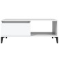 vidaXL Mesa de centro madera contrachapada blanco 90x50x36,5 cm vidaXL Mesa de centro madera contrachapada blanco 90x50x36,5 cm