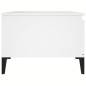 vidaXL Mesa de centro madera contrachapada blanco 90x50x36,5 cm vidaXL Mesa de centro madera contrachapada blanco 90x50x36,5 cm