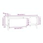 vidaXL Mesa de centro madera contrachapada blanco 90x50x36,5 cm vidaXL Mesa de centro madera contrachapada blanco 90x50x36,5 cm