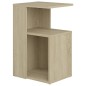 vidaXL Mesa auxiliar de madera contrachapada color roble 36x30x56 cm vidaXL Mesa auxiliar de madera contrachapada color roble 36x30x56 cm