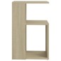 vidaXL Mesa auxiliar de madera contrachapada color roble 36x30x56 cm vidaXL Mesa auxiliar de madera contrachapada color roble 36x30x56 cm