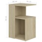 vidaXL Mesa auxiliar de madera contrachapada color roble 36x30x56 cm vidaXL Mesa auxiliar de madera contrachapada color roble 36x30x56 cm