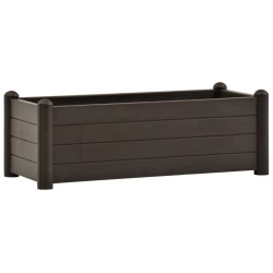 vidaXL Arriate elevado de jardín PP color moca 100x43x35 cm