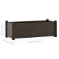 vidaXL Arriate elevado de jardín PP color moca 100x43x35 cm vidaXL Arriate elevado de jardín PP color moca 100x43x35 cm