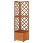 vidaXL Jardinera de enrejado de esquina madera abeto 40x40x150 cm vidaXL Jardinera de enrejado de esquina madera abeto 40x40x150 cm