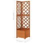 vidaXL Jardinera de enrejado de esquina madera abeto 40x40x150 cm vidaXL Jardinera de enrejado de esquina madera abeto 40x40x150 cm