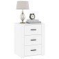 vidaXL Mesita de noche madera contrachapada blanco 50x36x60 cm vidaXL Mesita de noche madera contrachapada blanco 50x36x60 cm