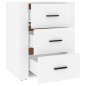 vidaXL Mesita de noche madera contrachapada blanco 50x36x60 cm vidaXL Mesita de noche madera contrachapada blanco 50x36x60 cm