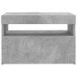 vidaXL Muebles de TV con luces LED 2 uds gris hormigón 60x35x40 cm