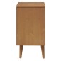 vidaXL Mesita de noche MOLDE madera maciza de pino marrón 40x35x65 cm vidaXL Mesita de noche MOLDE madera maciza de pino marrón 40x35x65 cm