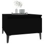 vidaXL Mesas auxiliares 2 uds madera contrachapada negro 50x46x35 cm