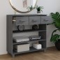 vidaXL Mesa consola madera maciza de pino gris oscuro 90x35x90 cm vidaXL Mesa consola madera maciza de pino gris oscuro 90x35x90 cm
