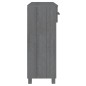 vidaXL Mesa consola madera maciza de pino gris oscuro 90x35x90 cm vidaXL Mesa consola madera maciza de pino gris oscuro 90x35x90 cm