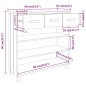 vidaXL Mesa consola madera maciza de pino gris oscuro 90x35x90 cm vidaXL Mesa consola madera maciza de pino gris oscuro 90x35x90 cm