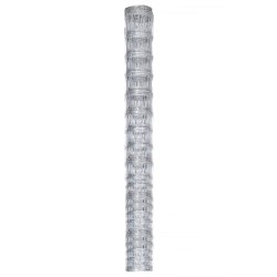 vidaXL Valla de jardín de acero galvanizado plateado 50x1,6 m