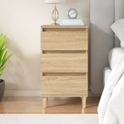 vidaXL Mesita de noche madera contrachapada roble sonoma 40x35x70 cm