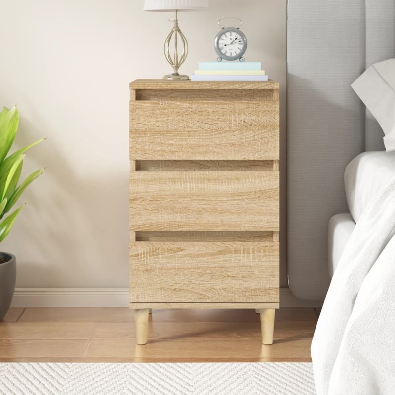 vidaXL Mesita de noche madera contrachapada roble sonoma 40x35x70 cm vidaXL Mesita de noche madera contrachapada roble sonoma 40x35x70 cm