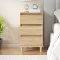 vidaXL Mesita de noche madera contrachapada roble sonoma 40x35x70 cm vidaXL Mesita de noche madera contrachapada roble sonoma 40x35x70 cm