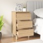 vidaXL Mesita de noche madera contrachapada roble sonoma 40x35x70 cm vidaXL Mesita de noche madera contrachapada roble sonoma 40x35x70 cm