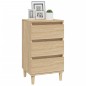 vidaXL Mesita de noche madera contrachapada roble sonoma 40x35x70 cm vidaXL Mesita de noche madera contrachapada roble sonoma 40x35x70 cm