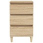 vidaXL Mesita de noche madera contrachapada roble sonoma 40x35x70 cm vidaXL Mesita de noche madera contrachapada roble sonoma 40x35x70 cm