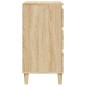 vidaXL Mesita de noche madera contrachapada roble sonoma 40x35x70 cm vidaXL Mesita de noche madera contrachapada roble sonoma 40x35x70 cm