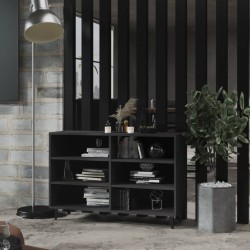 vidaXL Aparador de madera contrachapada gris 103,5x35x70 cm