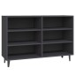 vidaXL Aparador de madera contrachapada gris 103,5x35x70 cm vidaXL Aparador de madera contrachapada gris 103,5x35x70 cm