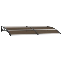 vidaXL Marquesina de puerta PC negro 240x100 cm