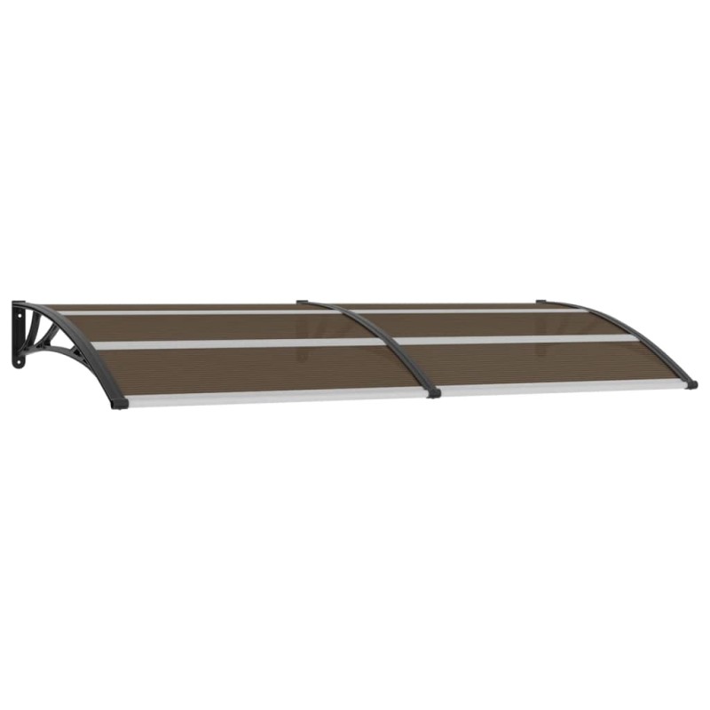 vidaXL Marquesina de puerta PC negro 240x100 cm