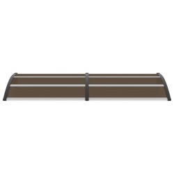 vidaXL Marquesina de puerta PC negro 240x100 cm